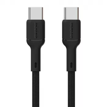 Dudao L9C USB-C na USB-C 1m, črn, kabel za polnjenje in prenos podatkov