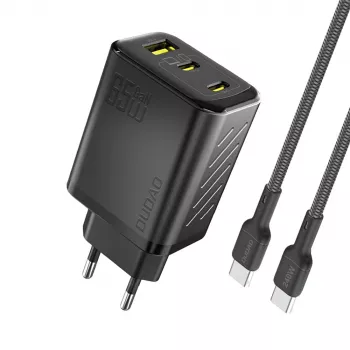 Dudao A29C 65W GaN polnilnik USB-C s kablom USB-C – črn