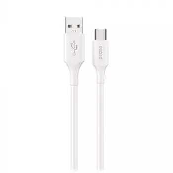 Dudao L2S USB-A na USB-C 30W 1m, bel kabel za polnjenje in prenos podatkov