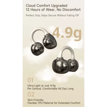 Dudao U20 TWS Bluetooth brezžične ušesne slušalke – bele