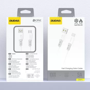 Dudao L25ST kabel USB-A na USB-C 1m, bel
