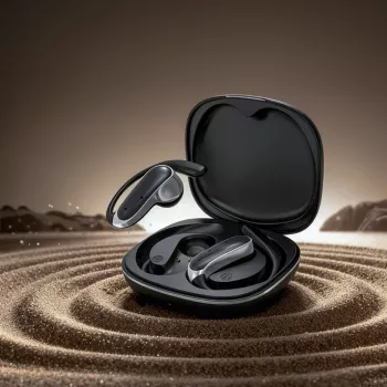 Dudao U17Z Bluetooth 5.3 odprte brezžične slušalke s kavljem za uho – črne