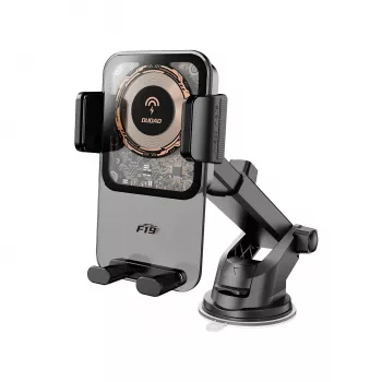 Dudao F19 držalo za telefon v avtu z brezžičnim polnilnikom 15W – črno