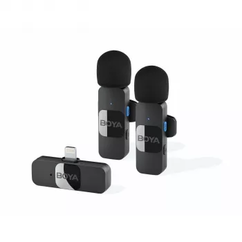 BOYA BY-V2 V2.0 2TX + 1RX brezžični mikrofonski sistem