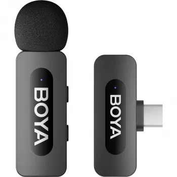 BOYA BY-V10 V2.0 brezžični mikrofon 2,4 GHz - črn
