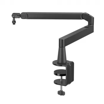 BOYA MIC ARM LP nizkoprofilna roka za mikrofon s klempo za mizo – črna
