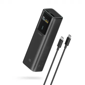CUKTECH CKPB100PGLBL 150W 10000mAh powerbank USB-C USB-A, črn