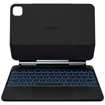 Typecase Edge ovitek s tipkovnico za iPad Air 11 M2 2024 / M3 2025 / M4 2026, karbonska vlakna, črn