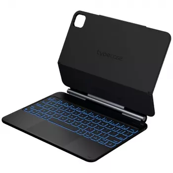 Typecase Edge ovitek s tipkovnico za iPad Air 11 M2 2024 / M3 2025 / M4 2026, karbonska vlakna, črn