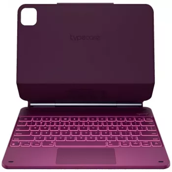 Typecase Edge tipkovnica z ohišjem za iPad Air 13 2024/2025, malinovo rdeča