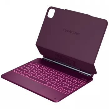 Typecase Edge tipkovnica z ohišjem za iPad Air 13 2024/2025, malinovo rdeča