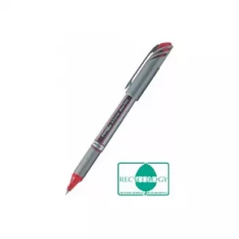 Pentel BL27-BX tekoče gel pero - srebrno - rdeče - 0,7 mm - 0,35 mm - kovinsko ohišje - na potiskanje