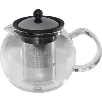Bodum ASSAM čajnik s stiskalcem 1 liter nerjavno jeklo borosilikatno steklo