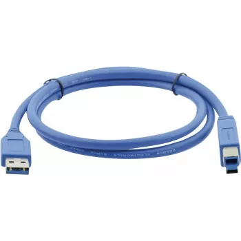 Kramer C-USB3/AB-3 USB-3.0 kabel, USB-A vtič na USB-B vtič, 0,9 m (3 ft), moder