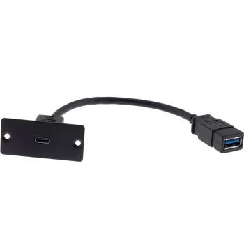 Kramer Electronics WU-CA(W) USB kabel 0,12 m USB 3.2 Gen 1 USB-A na USB-C črn