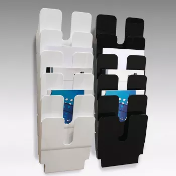 DURABLE FLEXIPLUS 6 stojalo za prospekte A4 pokončno prozorno 1700008011