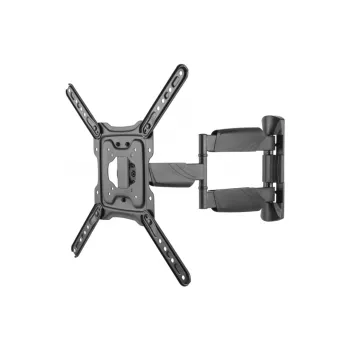 DELTACO ARM-1205 popolnoma gibljivo stensko držalo za 23-55 inch ravne/ukrivljene LCD-zaslone, črno, 3-delni zgibni krak, VESA do 400x400, nosilnost 35 kg