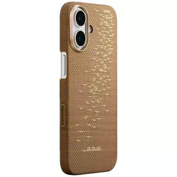 PITAKA Ultra-Slim MagSafe ovitek za iPhone 17 - Golden Glint
