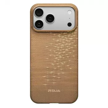 PITAKA Ultra-Slim MagSafe ovitek za iPhone 17 Pro Golden Glint