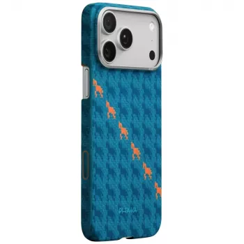 PITAKA Happiness Rides Edge ovitek MagSafe za iPhone 17 Pro Max Indigo
