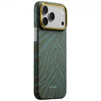PITAKA Edge ovitek Breath of Veins za iPhone 17 Pro Max, Dive Green