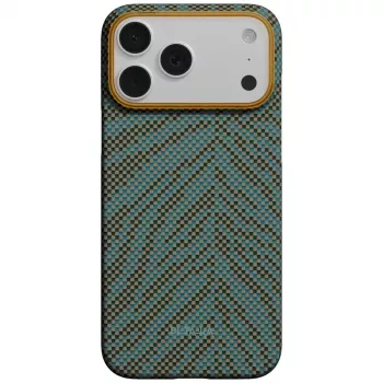 PITAKA Edge ovitek Breath of Veins za iPhone 17 Pro Max, Dive Green