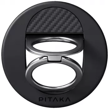 PITAKA MagEZ Grip 3 MagSafe magnetni oprijem za telefon črno-siv