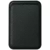 PITAKA Woven denarnica MagSafe magnetna denarnica za iPhone, črno-siva