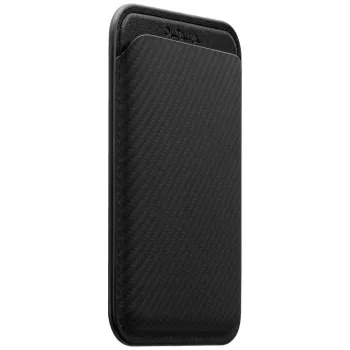 PITAKA Woven denarnica MagSafe magnetna denarnica za iPhone, črno-siva