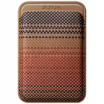 PITAKA Woven Wallet MagSafe magnetno držalo za kartice za iPhone - Sunset