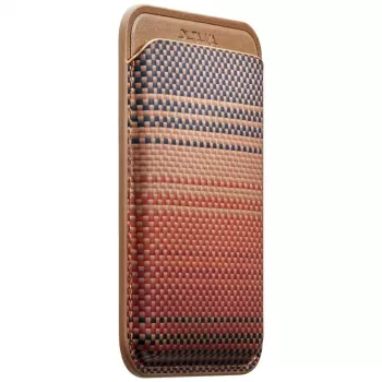 PITAKA Woven Wallet MagSafe magnetno držalo za kartice za iPhone - Sunset