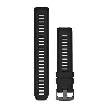 Garmin silikonski pas za uro 22mm za Instinct 2, črn, 010-13105-06