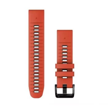 Garmin QuickFit 22 mm silikonski pas za ure, rdeč/grafit (010-13280-04)