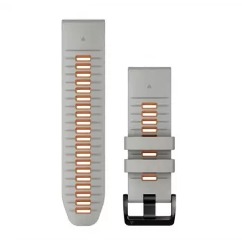 Garmin QuickFit 26 mm silikonski pas za ure, Mist Grey/Orange (010-13281-02)