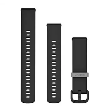 Garmin silikonski pašček za uro 20 mm Quick Release črn 010-12932-30
