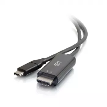 C2G adapter kabel USB-C na HDMI – 1,83 m – črn – 4K@60Hz – reverzibilni vtič USB-C