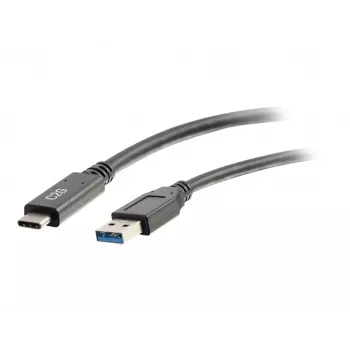 C2G 6ft kabel USB C na USB A – USB 3.2 – 5 Gbit/s – M/M – črn