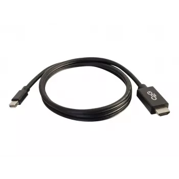 C2G 6ft kabel Mini DisplayPort na HDMI - adapter kabel Mini DP na HDMI - M/M - skladen s TAA - 1,83 m - črn