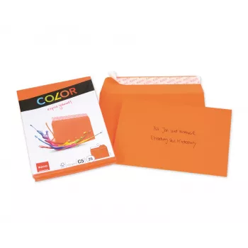 ELCO Color ovojnica C5 (162 x 229 mm), brez okna, samolepilna, 100 g/m², oranžna, 25 kosov (74618.82)