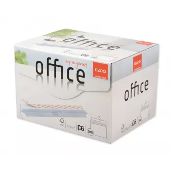 ELCO Office ovojnica C6 (114 x 162 mm), brez okna, samolepilna, 80 g/m², bela, 200 kosov (74531.12)