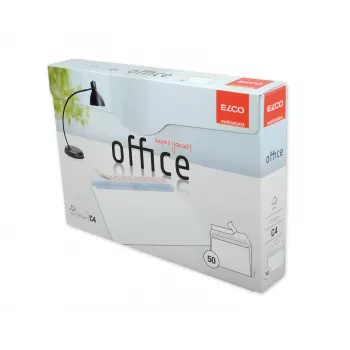 ELCO Office ovojnica C4 (229 x 324 mm), brez okna, samolepilna, 120 g/m², bela, 50 kosov (74538.12)