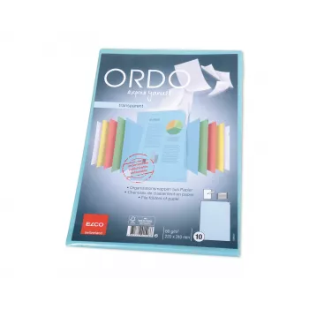 ELCO Ordo prozorna organizacijska mapa A4, 220 x 310 mm, 80 g/m², modra, 10 kosov (73696.34)