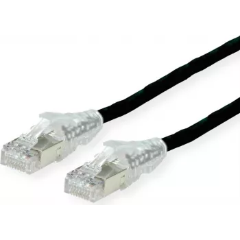 Dätwyler Cat.6 patch kabel, AMP v2, črn, 10 m, CU 7702 flex LS0H