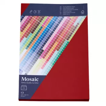 Artoz Papier Mosaic ovojnice DIN C5 brez okna ognjeno rdeče gumirane 20 kosov (9439420-587)