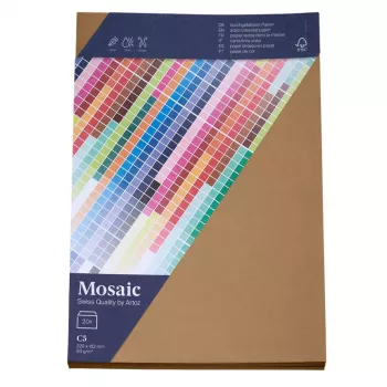 Artoz Papier Mosaic ovojnice DIN C5 brez okna naravne mokro lepljive 20 kosov