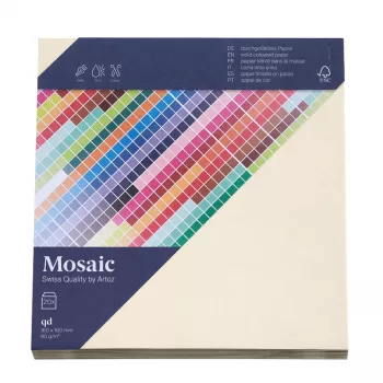 Artoz Papier Mosaic kvadratne ovojnice slonokoščene brez okna gumirane 20 kosov (9445420-241)