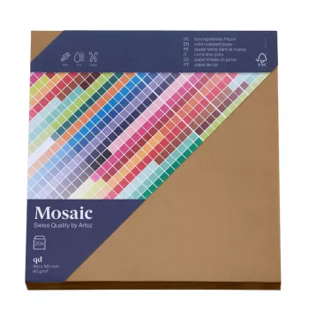 Artoz Papier Mosaic kvadratne ovojnice naravne gumirane 20 kosov (155 x 155 mm)