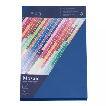 Artoz Papier Mosaic ovojnice DIN C6 brez okna mornarsko modre gumirane 20 kosov
