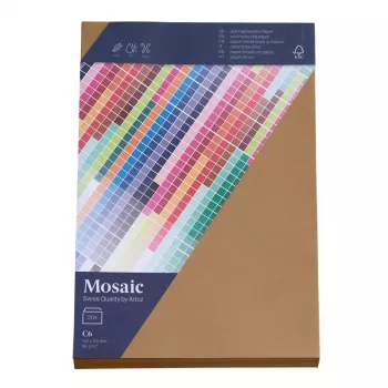 Artoz Papier Mosaic ovojnice DIN C6 brez okna naravne mokro lepljive 20 kosov