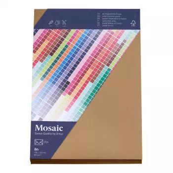 Artoz Papier Mosaic ovojnice DIN B6 brez okna naravne mokro lepljive 20 kosov